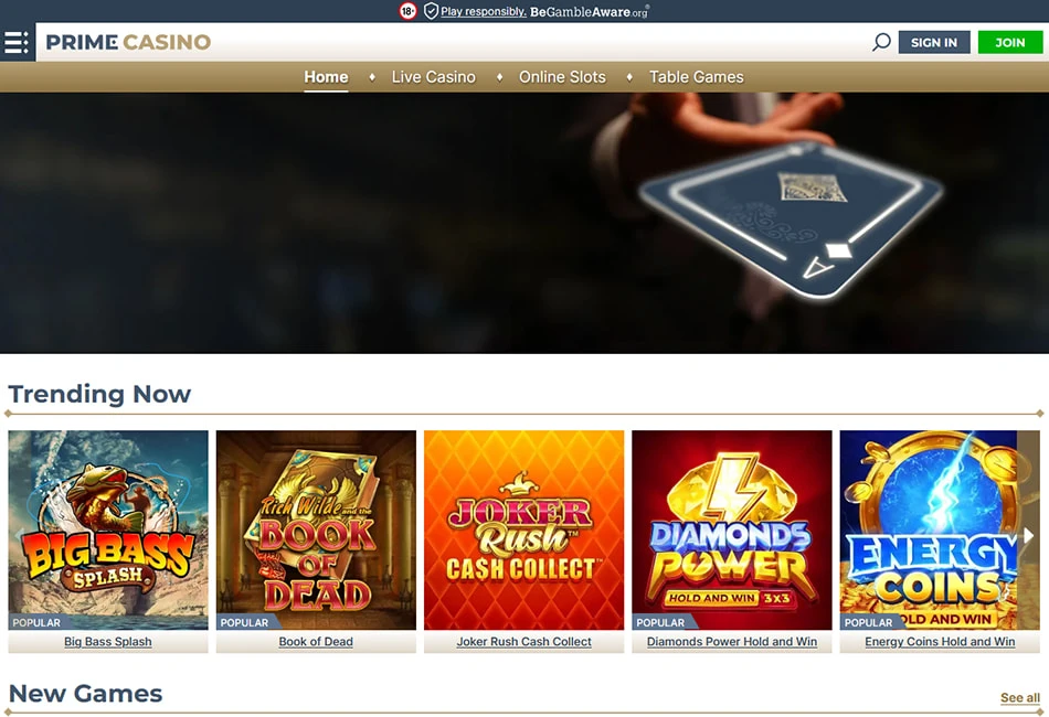 Prime Casino Captura de pantalla 2